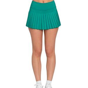 Women's Gold Hinge Teal Pleated Skort